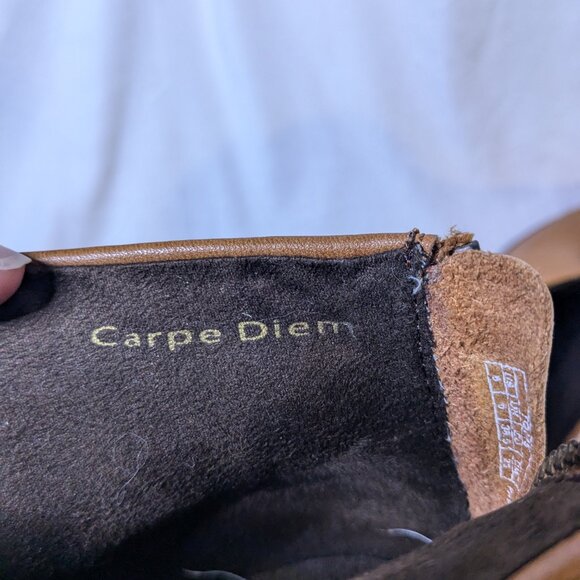 Toms Women's Size 8 Ankle Boots Faux Leather Carpe Diem with Tasseled Zipper - Picture 3 of 12